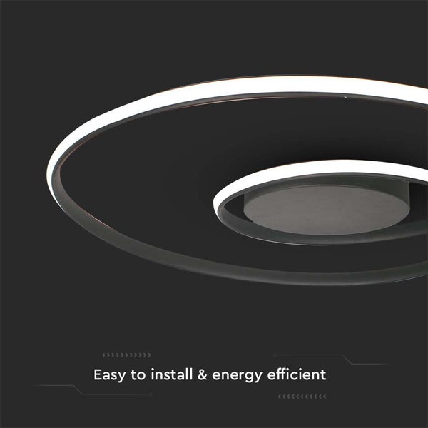 LED-Deckenleuchte mit spiralförmigem Design