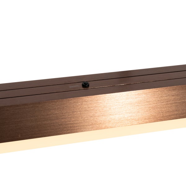 Detailaufnahme einer Unterbauleuchte mit Schalter