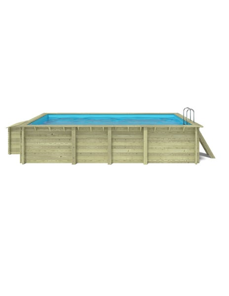 Holzpool mit Leiter