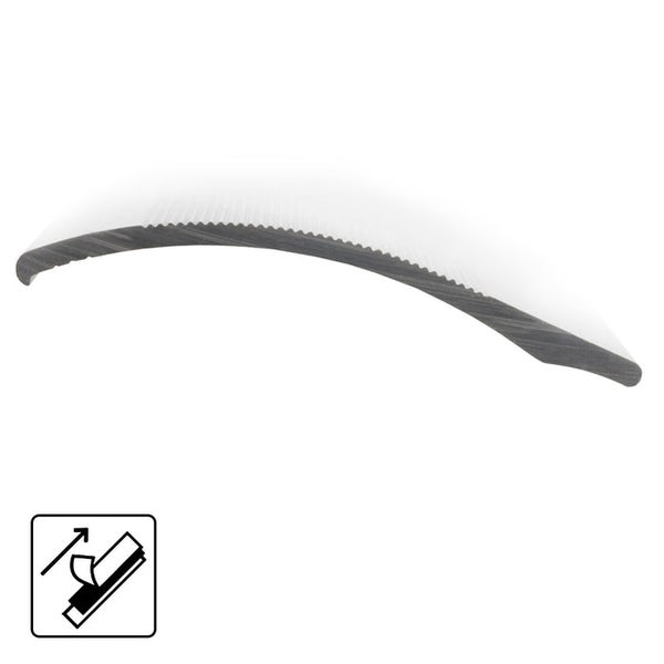 FLOORDIREKT Anpassungsprofil - aus Aluminium - Höhenausgleich bis 11 mm - Selbstklebend - 38 mm - Silber - 100 cm