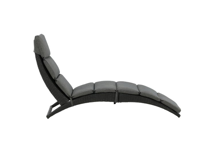 Archie Sonnenliege schwarz. 64 X 158 X 84 cm