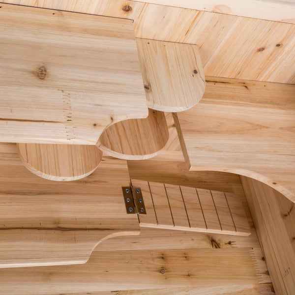Kleintierkäfig tectake Binki 60 x 40 x 80 cm aus Holz braun