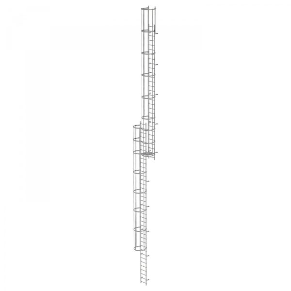 Mehrteilige Steigleiter mit Ruhebühne