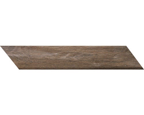 Wand- und Bodenfliese Auvergne Brune Chevron 7,5x40,7cm