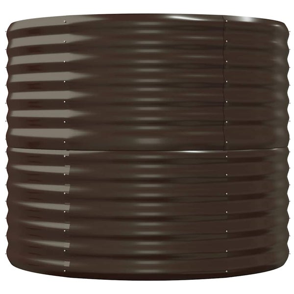 Rundes Hochbeet aus Wellstahl in runder Form für den Garten