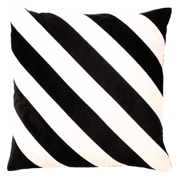 Pebbe Kissenbezug - Gestreift 45x45 cm, Schwarz
