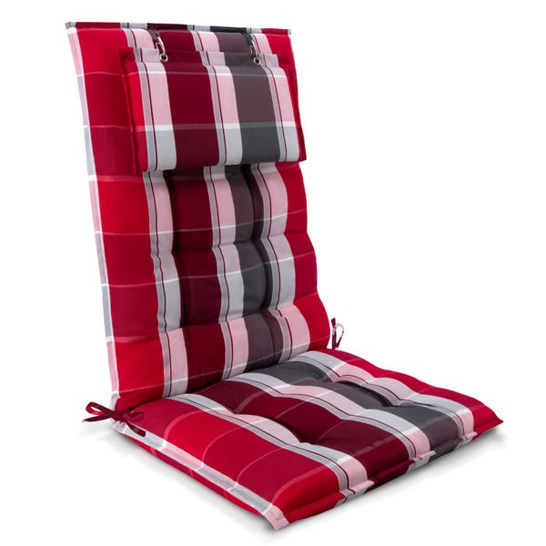 Gartenstuhlauflage mit Karomuster