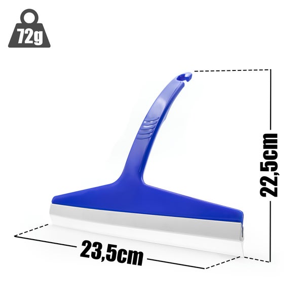 Duschabzieher mit Griff und Gummilippe, circa 23,5 cm breit und 22,5 cm hoch