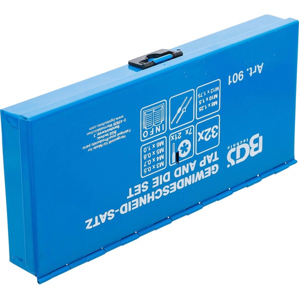 BGS Technic Gewindeschneidsatz, 32-teilig im Koffer