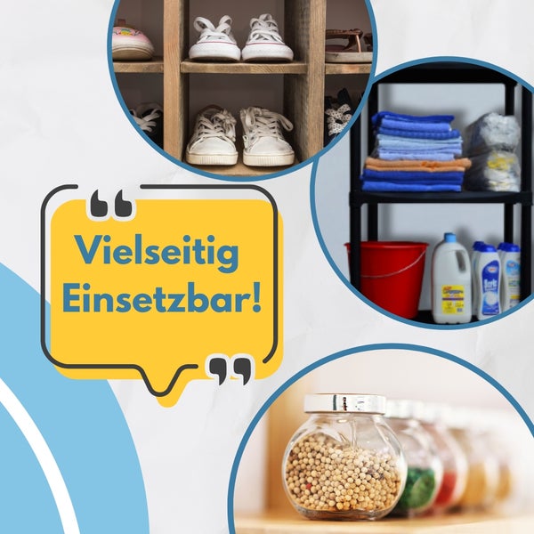 Aufbewahrungslösungen für verschiedene Gegenstände im Haushalt