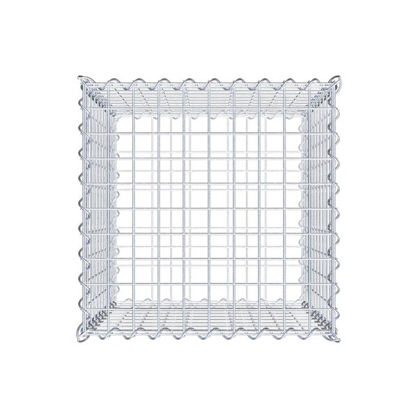 Gabione 50 cm x 50 cm x 50 cm (L x H x T), Maschenweite 5 cm x 5 cm, Spirale