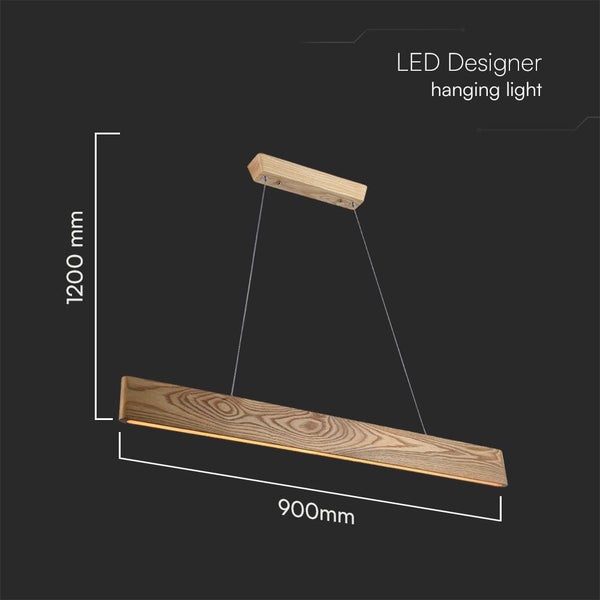 LED-Designer-Hängeleuchte, 900 mm breit und 1200 mm hoch
