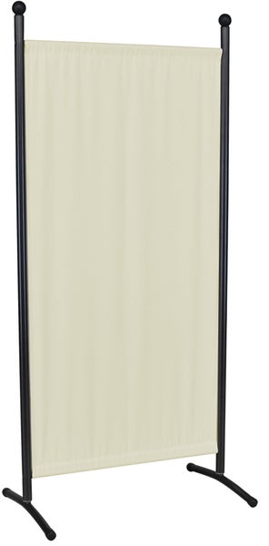 Raumteiler mit Stoffbespannung und Metallrahmen
