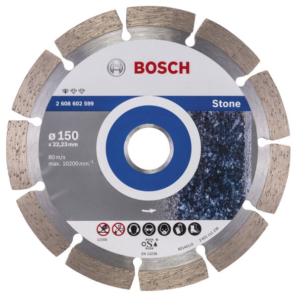 Bosch Trennscheibe Durchmesser 150 Millimeter für Stein