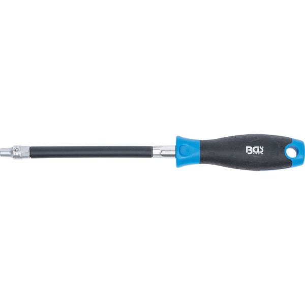BGS Flexibler Schraubendreher mit Rundgriff E-Profil E 6 Klingenlänge 150 mm - 70022