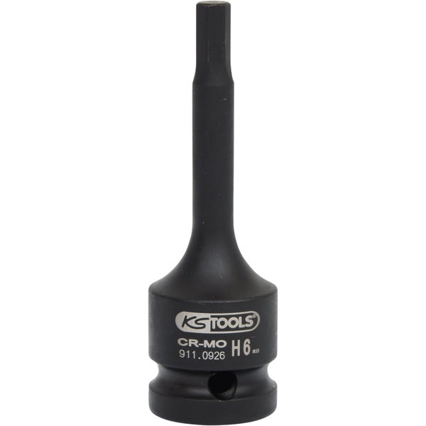 KS TOOLS 1/2 Kraft-Bit-Stecknuss Innensechskant 6 mm - 911.0926
