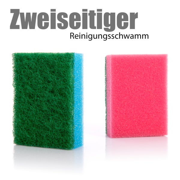 Zweiseitiger Reinigungsschwamm