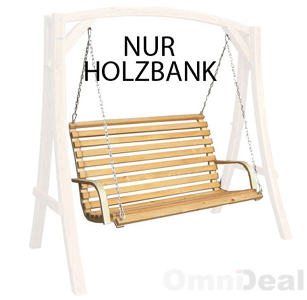 Hollywoodschaukel Bank - Holzbank Lärchenholz Gartenbank Schwebebank Schaukelbank mit Befestigung