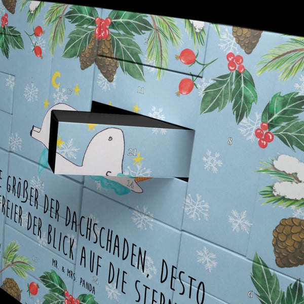 Mr. & Mrs. Panda Befüllbarer Adventskalender Einhorn Sternenhimmel - Blau Pastell