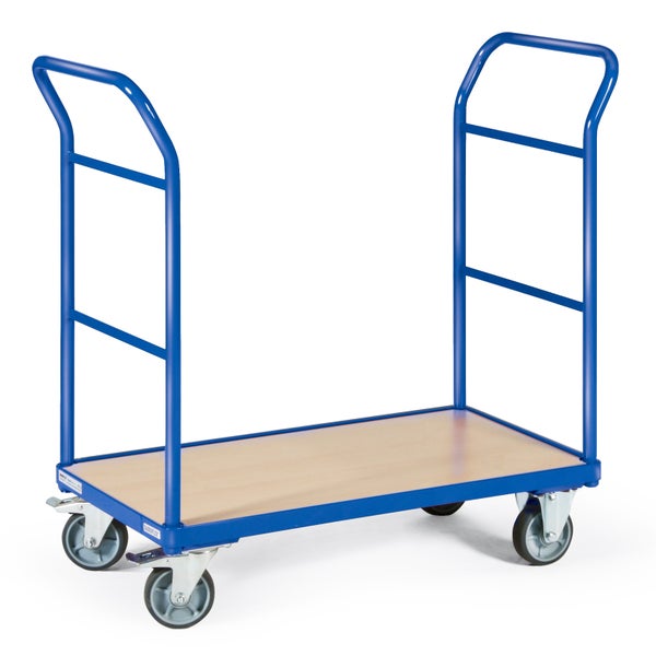 Etagenwagen mit Holzplatte und Griff