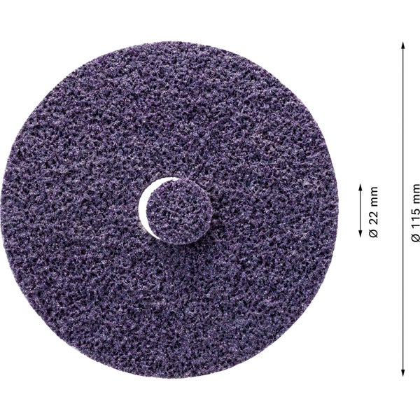 Schleifscheibe Durchmesser 115 Millimeter mit Bohrung Durchmesser 22 Millimeter