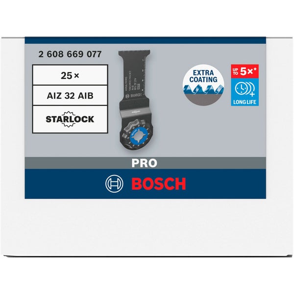25er-Pack Bosch AIZ 32 AIB Starlock Sägeblätter