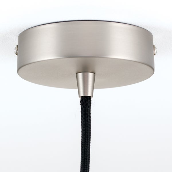Deckenbaldachin Abdeckung für Hängeleuchten, Lampenbaldachin inkl. Klemmnippel, Ø 100 mm, Satin