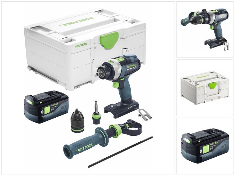 Festool TPC 18/4 I-Basic Akku Schlagbohrschrauber 18 V 75 Nm Brushless + 1x Akku 5,0 Ah + Systainer - ohne Ladegerät