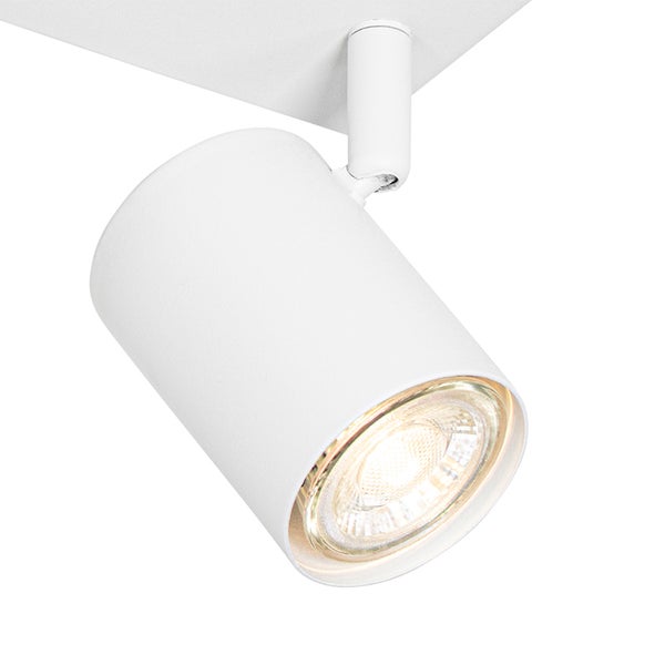 Weiße Aufbaulampe für die Decke mit LED-Leuchtmittel