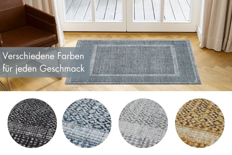 Fußmatte Barbara Becker Square 67 x 110 cm in Blau