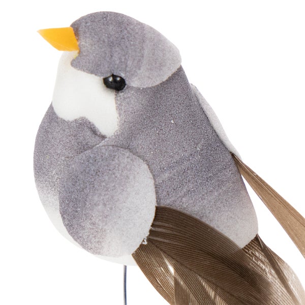 Dekorativer Vogel mit Federn