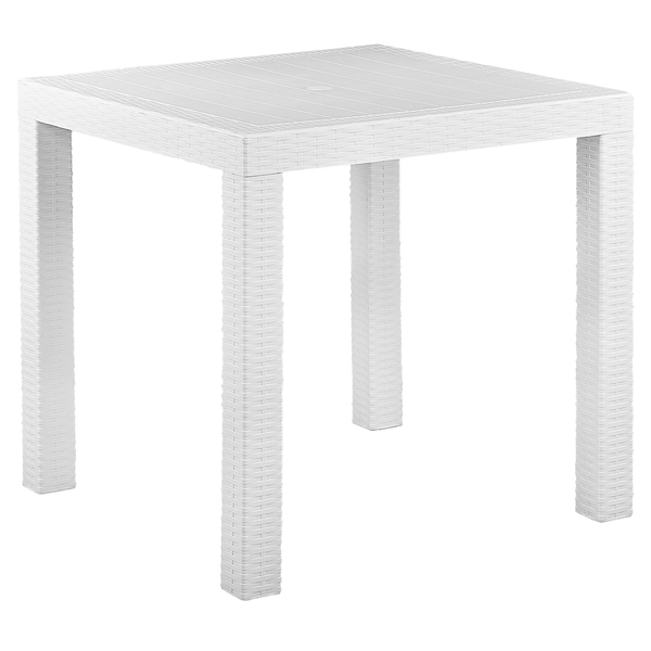 Outdoor Bistrotisch FOSSANO 80 cm 80 cm Weiß