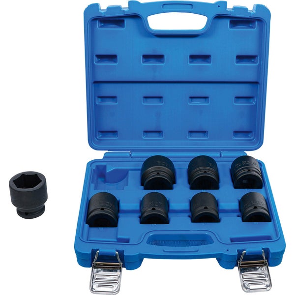 Steckschlüsselsatz in blauem Werkzeugkasten