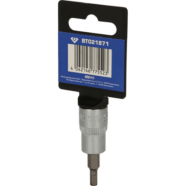 BRILLIANT TOOLS 3/8 Innensechskant Bit-Stecknuss 4 mm - BT021871