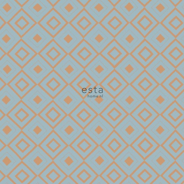 Tapete mit geometrischem Rautenmuster
