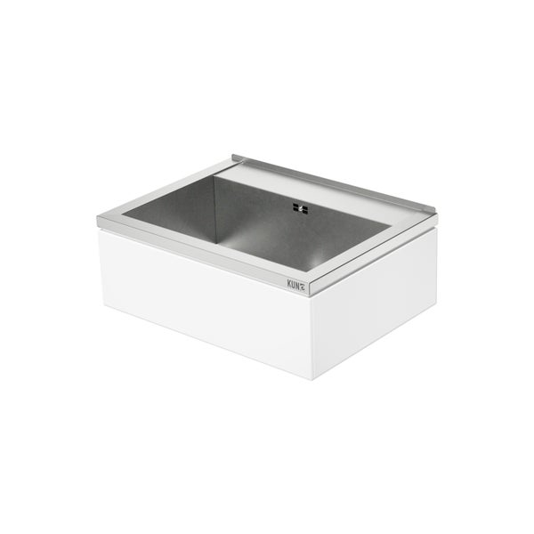 Küchenspüle mit weißem Unterschrank