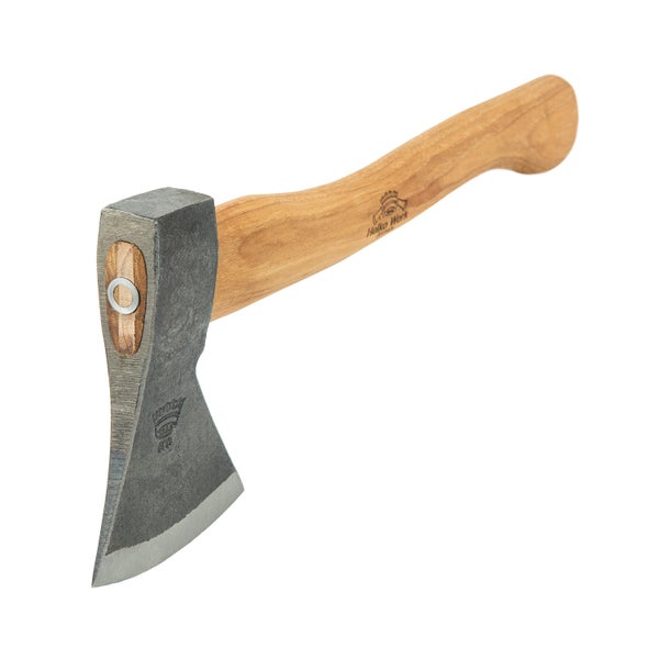 Handbeil mit geschmiedetem Stahlkopf und Holzstiel von Helko Werk
