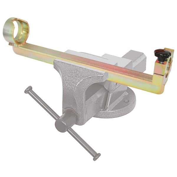 Rohrbiegevorrichtung im Schraubstock