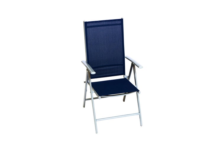 Amalfi Gartensessel, klappbar, Rückenlehne verstellbar, 2er Set, marineblau