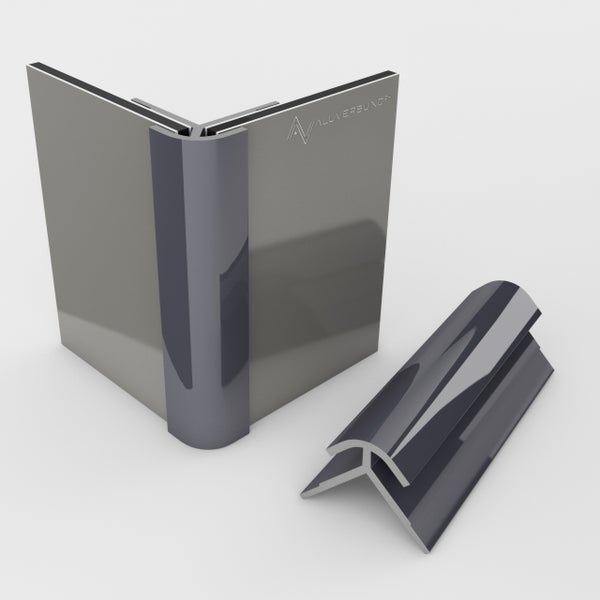 Aluminiumverbundplatten Ecke mit Kantenschutz