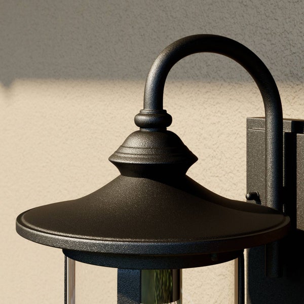 Lindby Wandlampe außen Laterne schwarz, Wandleuchte aussen Aussenleuchte IP23 Außenlampe 1x E27 ohne Leuchtmittel Außenbeleuchtung Hauswand Garten
