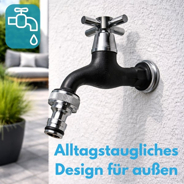 Wasserhahn für den Außenbereich mit Schlauchanschluss