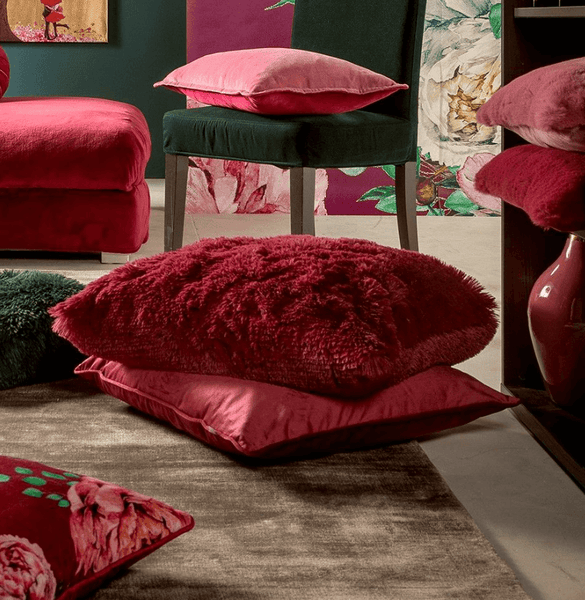 Fluffy Dekokissen - Fluffy 60x60 cm, Rot