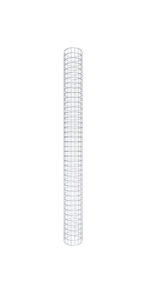 Gabionensäule Durchmesser 27 cm MW 5 x 5 cm rund - Höhe: 200 cm