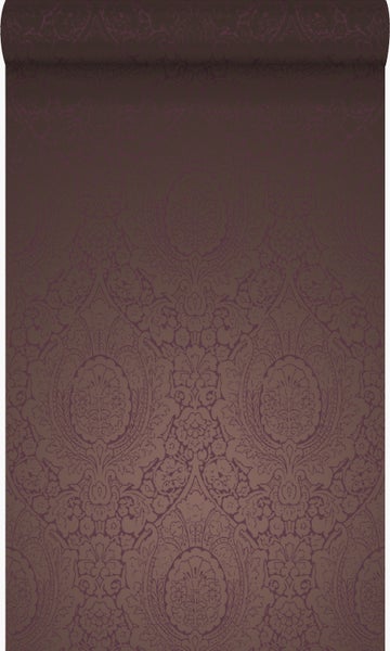 Origin Wallcoverings Tapete Ornamente Dunkelviolett - 53 cm x 10.05 m - 345435