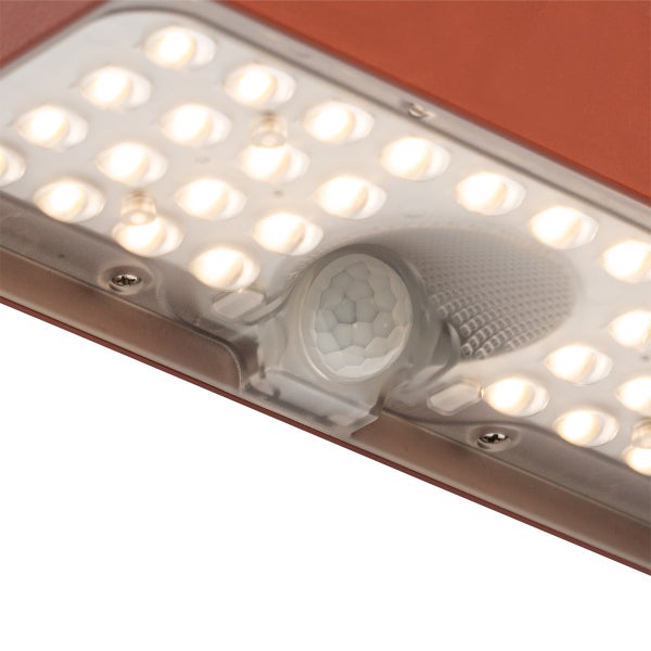 LED-Panel mit integriertem Bewegungssensor und leuchtenden Dioden.