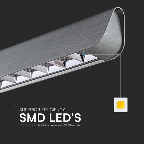 V-TAC VT-7-36-MG - Linearleuchten - 3 IN 1 Linearleuchte - Samsung - IP20 - Mattgrau - 36 Watt -