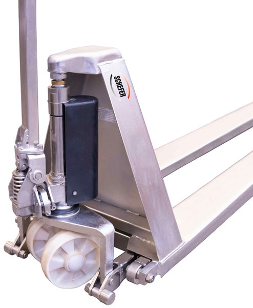 Schefer Logo auf einem Gabelhubwagen