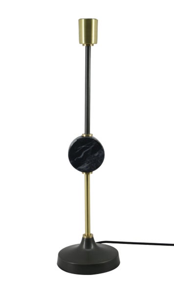 Minimalitische Tischlampe Modern in Schwarz, Loft Design 58 cm | Wohnzimmer Esszimmer Leuchte