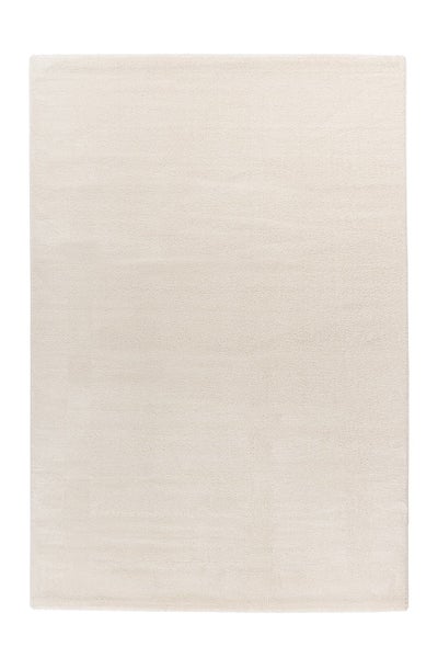 Kurzflor Teppich Heavenia Elfenbein 18 mm Uni, Klassisch 200 x 290 cm